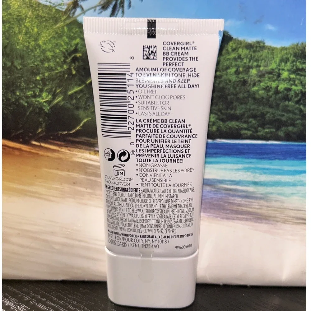 Covergirl Clean Matte‎ BB Cream for Oily Skin 540 Medium 1oz 30ml